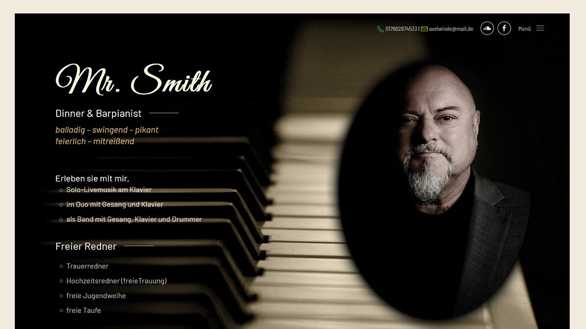 Onepagedesign erstellt von wegwb Webdesign aus Wittenberg